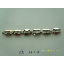 Fashion style custom brass flat metal chain for purse